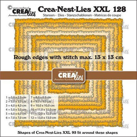 Crea-Nest-Lies Dies - Stitched Deckle Edged Squares