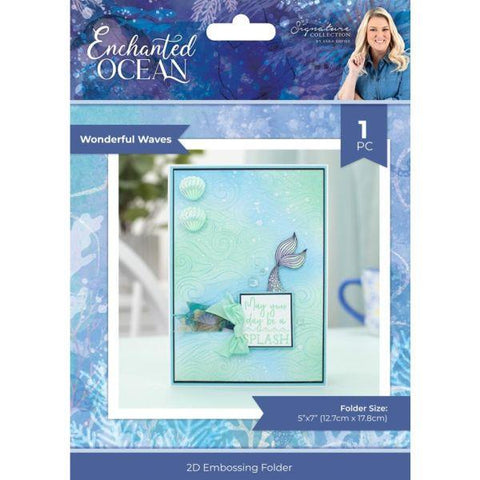 Enchanted Ocean - 2D Embossing Folder - Wonderful Waves