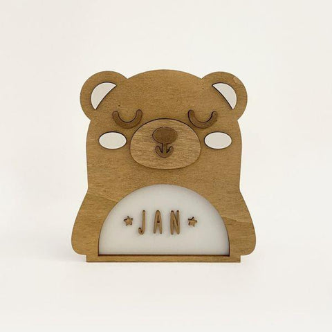 Night Light Lamp - Customizable - Bear