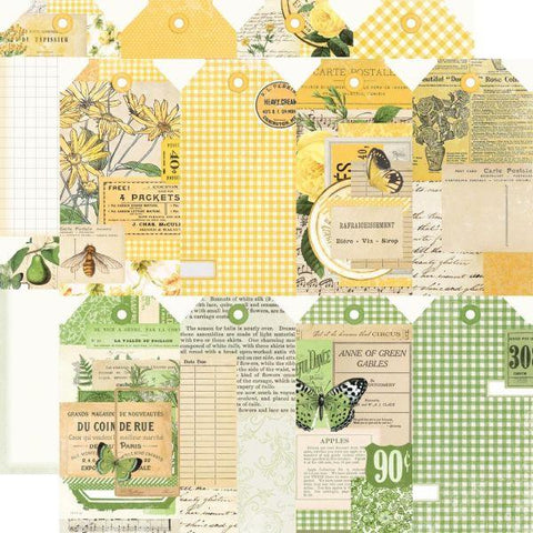 Simple Vintage Essentials Color Palette - Yellow & Green Tags