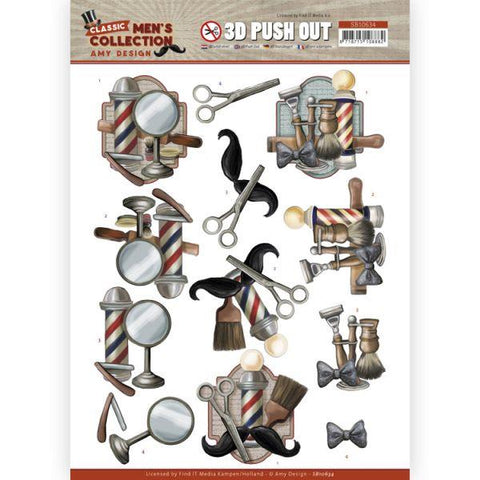 Classic Men's Collection - Barber - Punch Out Sheet