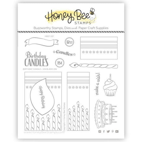 Vintage Gift Card Box - Birthday Candle Add-On - Clea Stamps