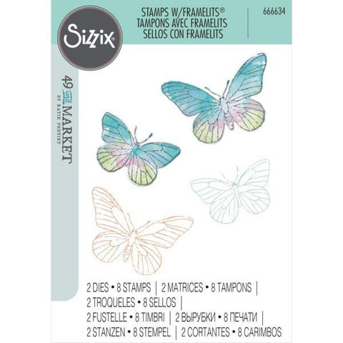 Painted Pencil Butterflies - Framelits Dies & Stamp Set