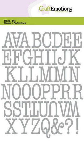 Uppercase Alphabet Dies - Typewriter