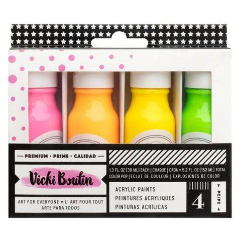 Mixed Media Collection - Neon Acrylic Paint Set