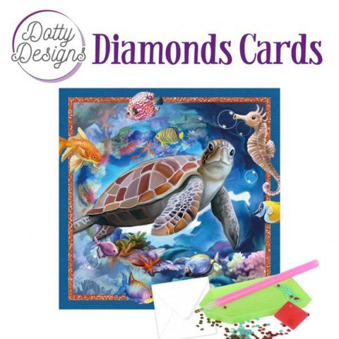 Diamond Cards - Sea Turtle