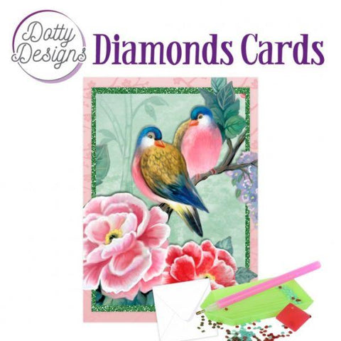 Diamond Cards - Birds and Flowers