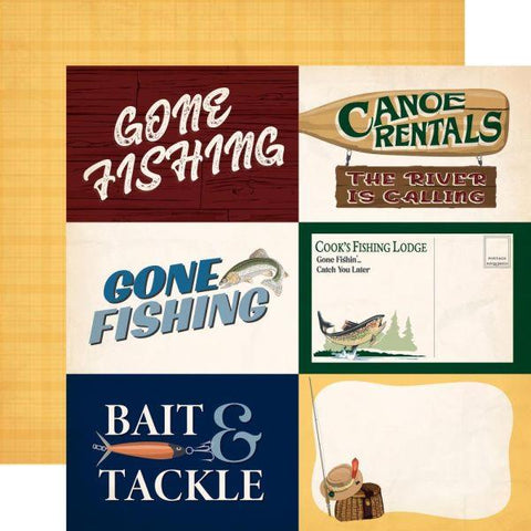 Gone Fishing - 6x4 Journaling Cards