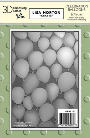 Celebration Balloons - Embossing Folder