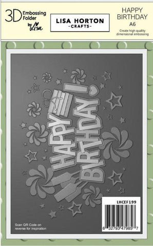 Happy Birthday - Embossing Folder