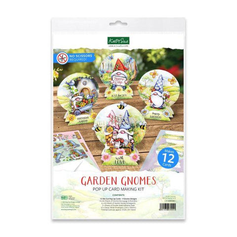 Pop Up Card Making Kit - Garden Gnomes