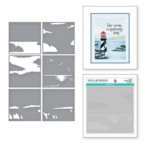 Fair Winds Collection - Uncharted Waters Stencil Set