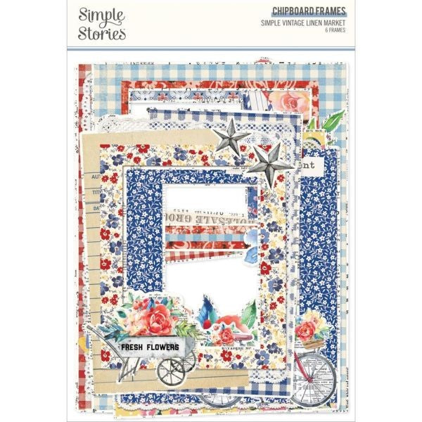 Simple Vintage Linen Market - Chipboard Frames – Scrap Addicts