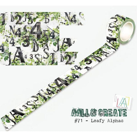 Leafy Alphas - Layer it Up Washi Tape