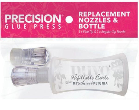 Precision Glue Press - Replacement Nozzles & Bottle