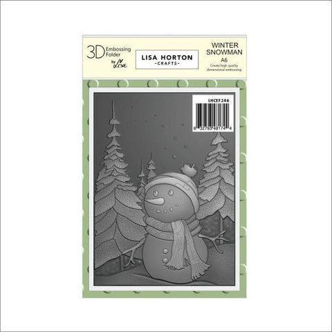 Winter Snowman - Embossing Folder