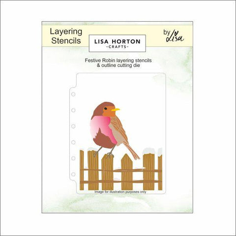 Festive Robin - Layering Stencils & Die