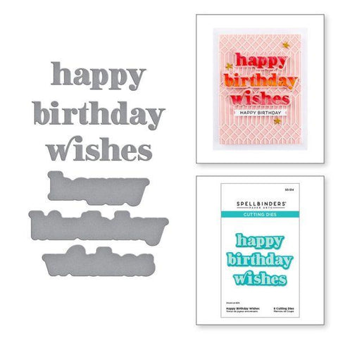 Out and About Collection - Happy Birthday WIshes Dies