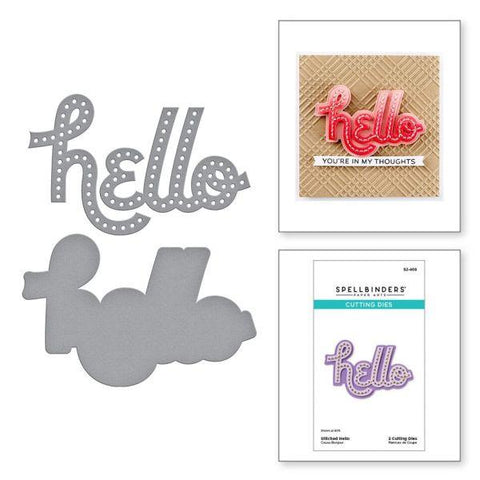 Out and About Collection - Stitched Hello Dies