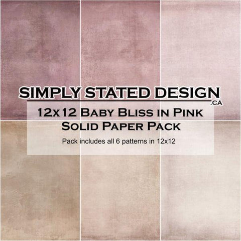 Baby Bliss in Pink - 12x12 Collection Pack - Solids