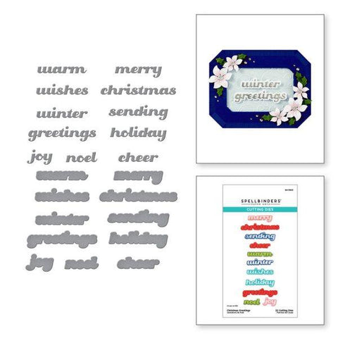 Home for the Holidays Collection - Christmas Greetings Dies