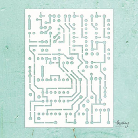 Circuit Board - 6x8 Stencil