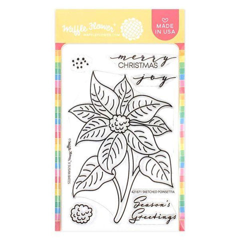 Sketched Poinsettia - Clear Stamp Set