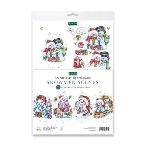 Die Cut Decoupage - Snowmen Scenes