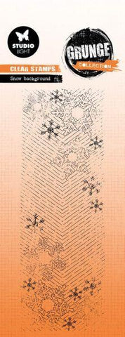 Grunge Collection - Clear Stamps - Snow Background