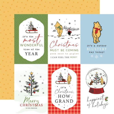 Winnie the Pooh Christmas - 4x6 Journaling Cards