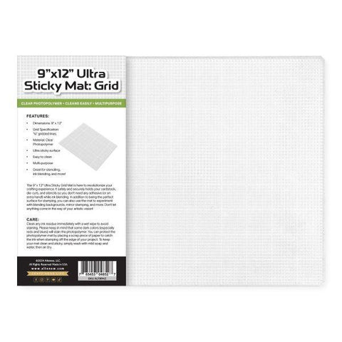 9" x  12" Ultra Sticky Mat:  Grid