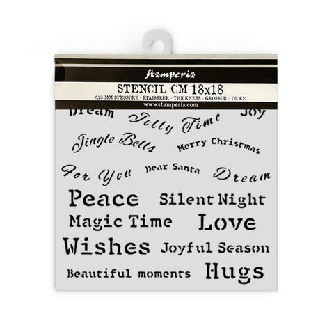 Classic Christmas - Stencil - Quotes