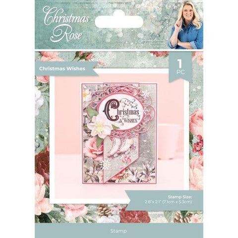 Sara Signature Christmas Rose - Clear Stamps - Christmas Wishes