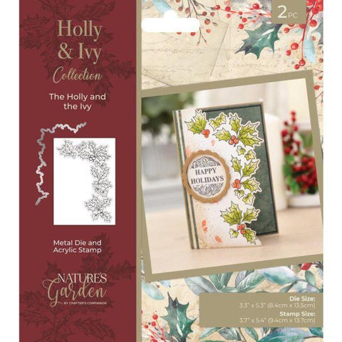 Nature's Garden - Holly & Ivy - Stamp & Die - The Holly and the Ivy