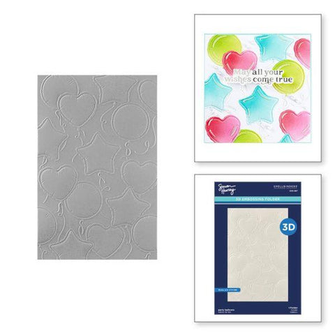 Birthday Bash Collection - Party Balloons 3D Embossing Folder