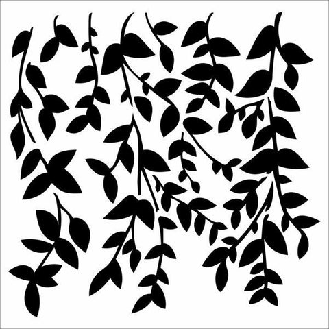 Hanging Vines - 6x6 Stencil