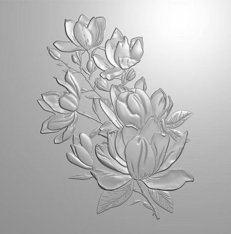 Sweet Magnolias - 3D Embossing Folder