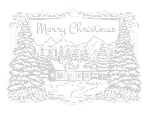 Merry Christmas - Impress-ion Press & Foil Plate