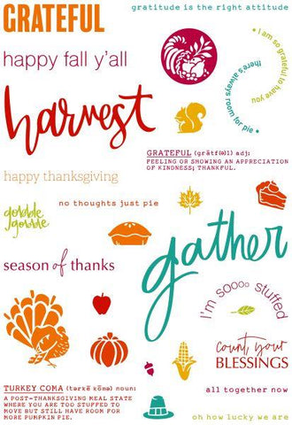 Collage - Giving Thanks - Clear Stamps