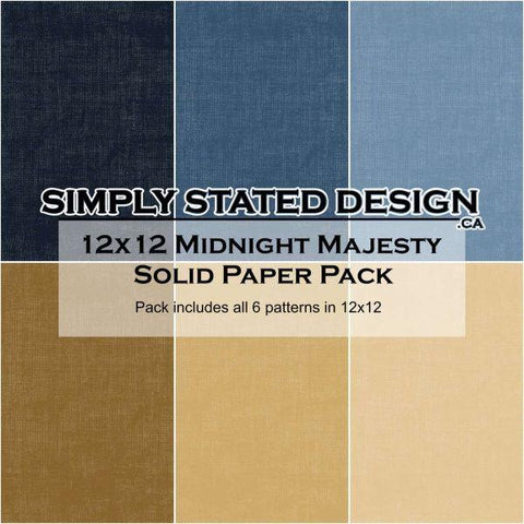 Midnight Majesty - 12x12 Collection Pack - Solids