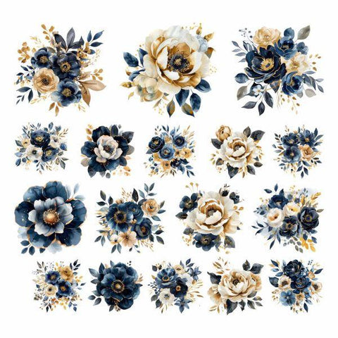 Midnight Majesty - Ephemera - Florals