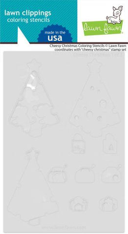 Cheesy Christmas - Coloring Stencil