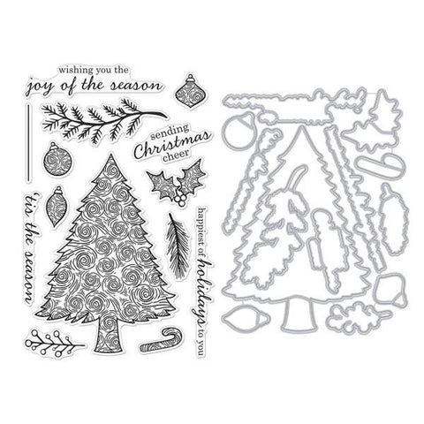 Swirly Christmas Tree - Stamp & Die Bundle