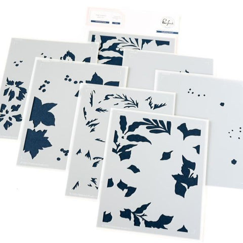 Poinsettia Frame - Layering Stencils