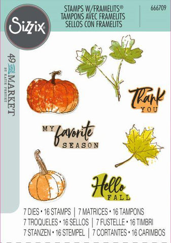 Pencil Line Harvest - Clear Stamps and Framelits Dies