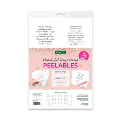 Wonderful Days Verses Peelables