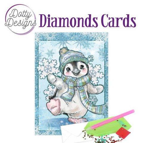 Diamond Art Card Kit - Penguin