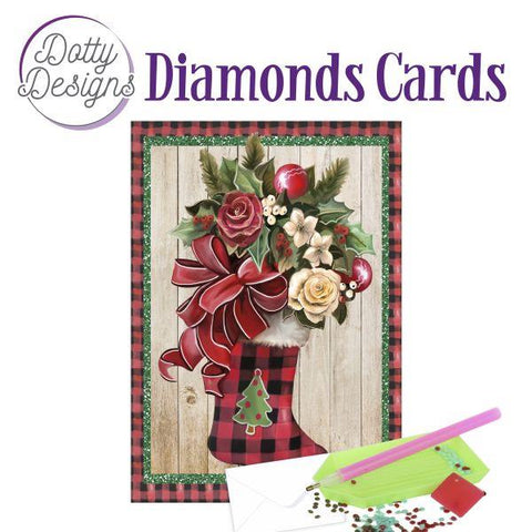 Diamond Art Card Kit - Christmas Stocking