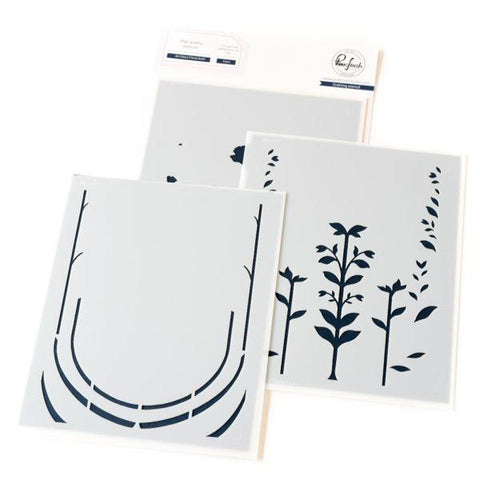 Art Deco Floral Arch - Layering Stencils