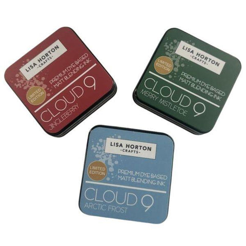 Limited Edition Cloud 9 Matt Blending Ink Bundle - Jingleberry, Mistletoe, Arctic Frost